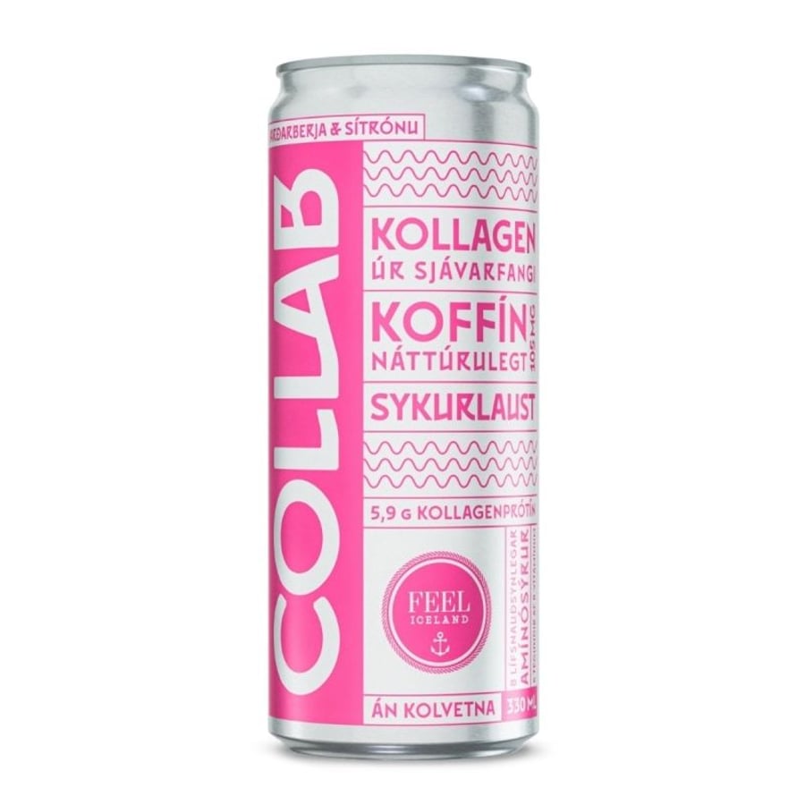 Collab bleikur ~ jarðaberja og sítrónu