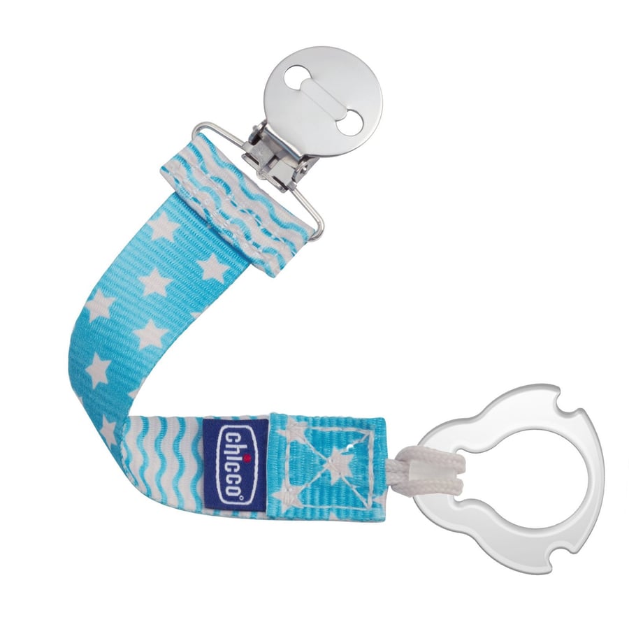Chicco snuðband blátt