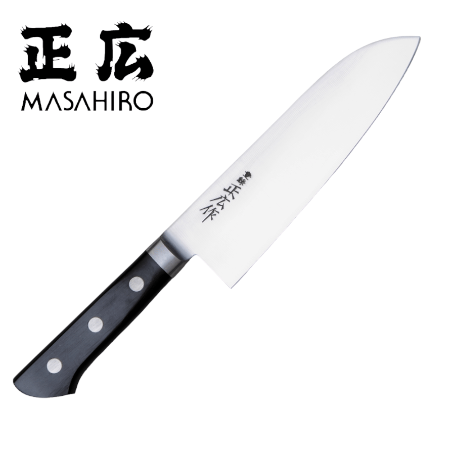 Masahiro VIRGIN CARBON Santoku hnífur - 175 mm.