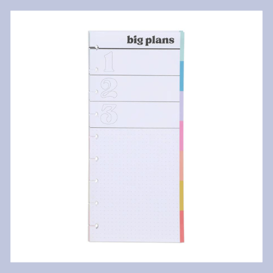 The Happy Planner áfylling – Stór plön