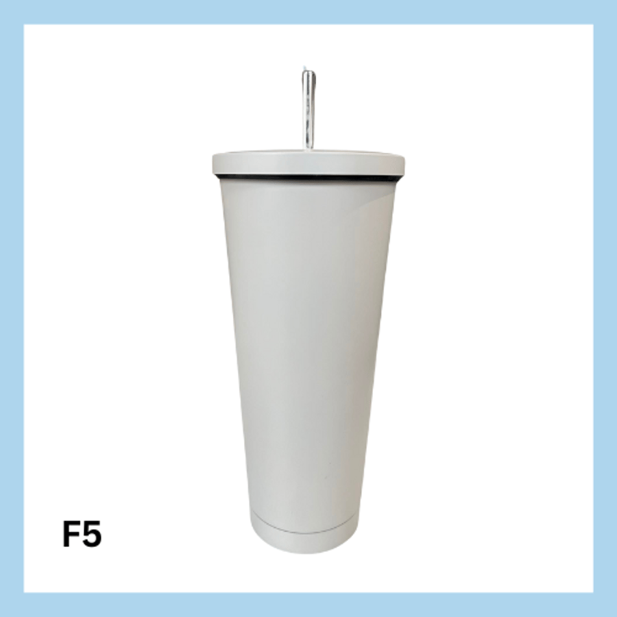 Stál glas með röri – 13 litir