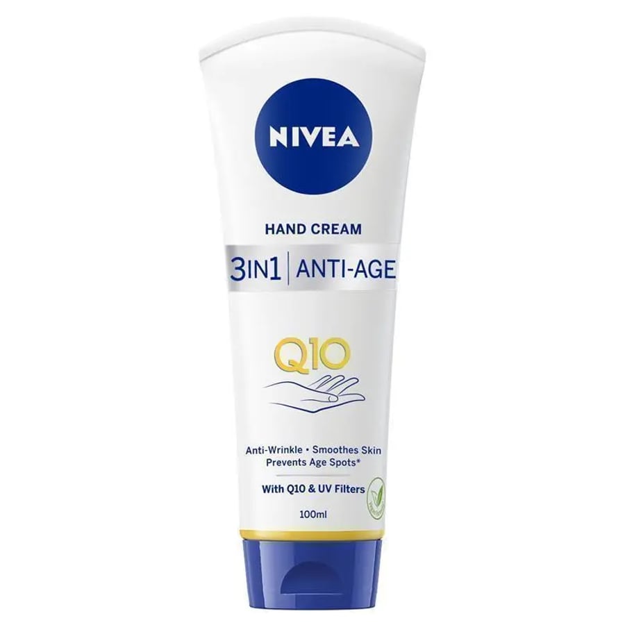 Nivea Q10 3 in 1 Handáburður sem vinnur gegn öldrunareinkennum húðarinnar 100 ml