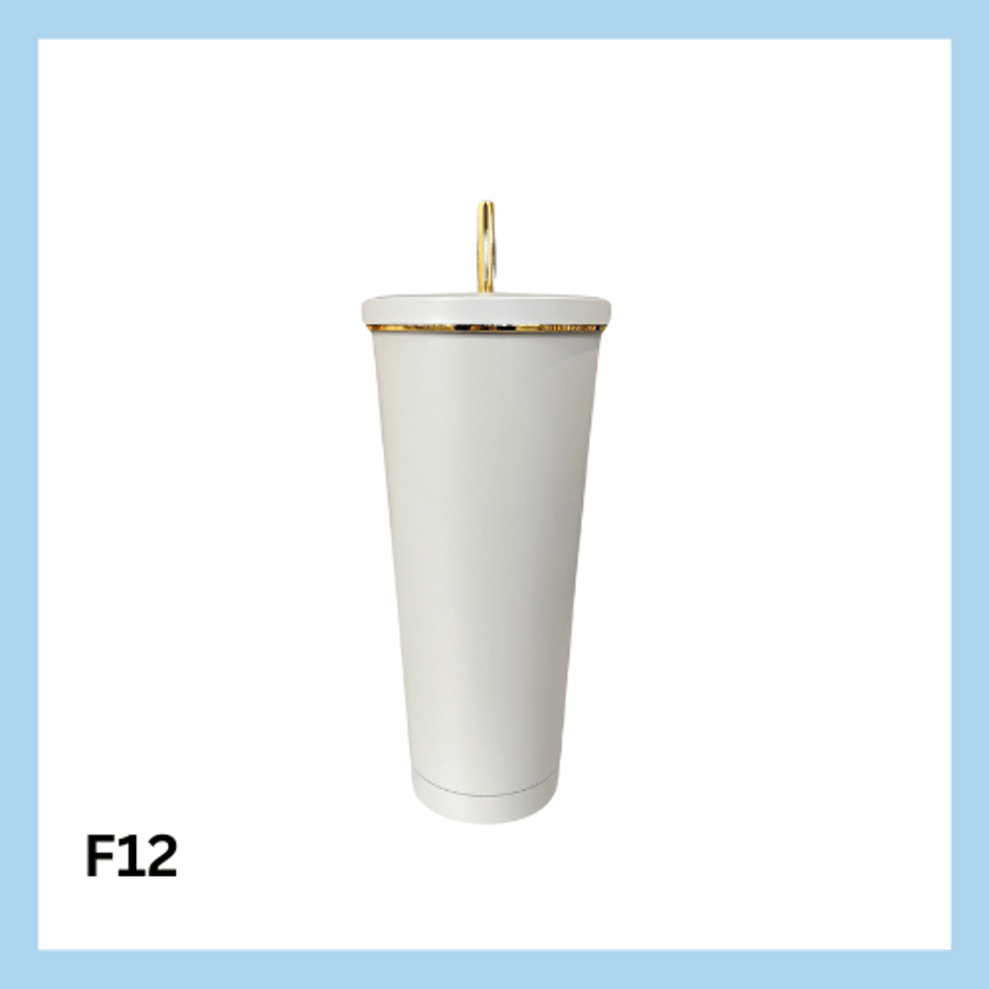 Stál glas með röri – 13 litir