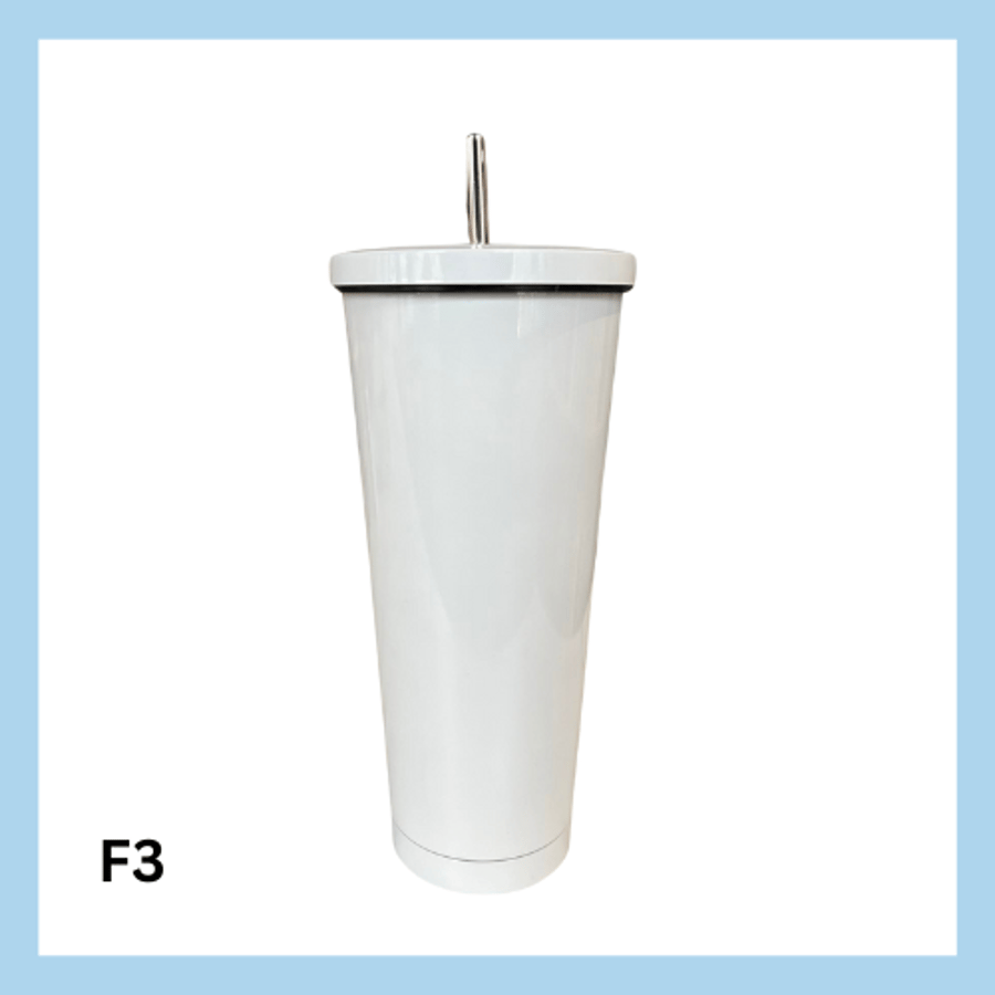Stál glas með röri – 13 litir
