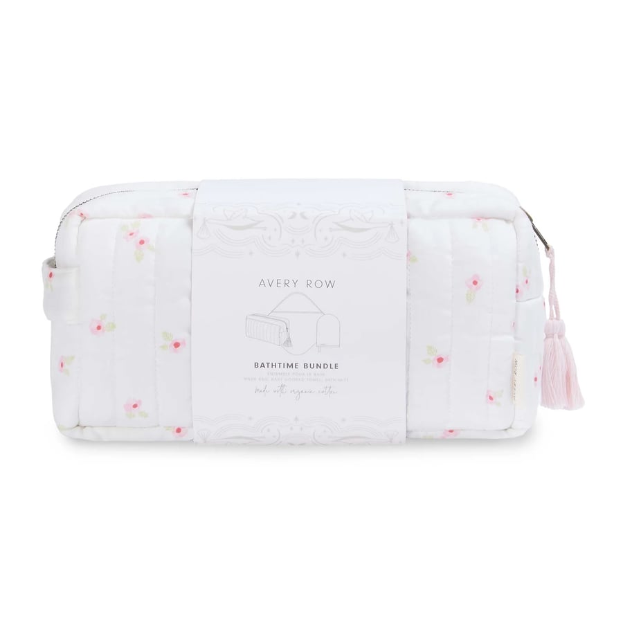Bathtime Bundle New Baby Gift Set – gjafasett með handklæði og þvottapoka