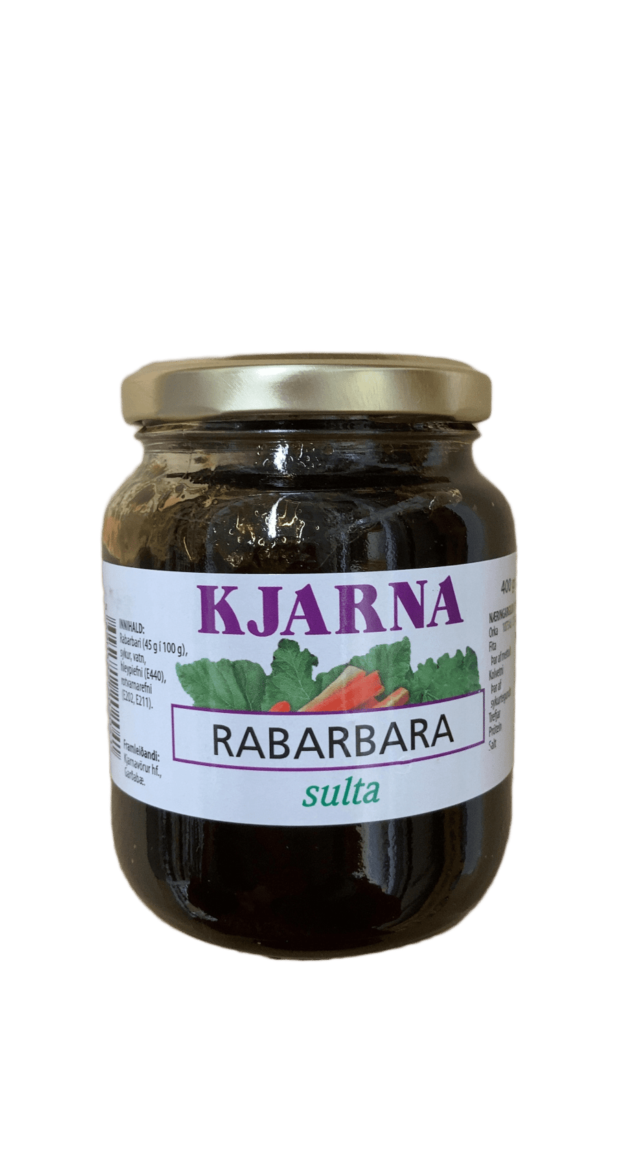 Kjarna Rabarbara sulta 400 g