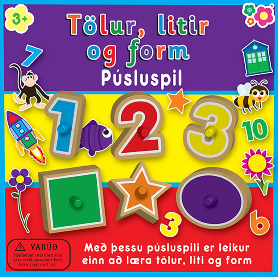 Tölur, litir og form
