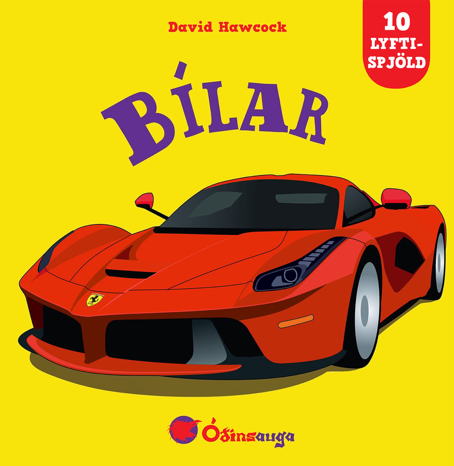Bílar - lyftispjaldabók