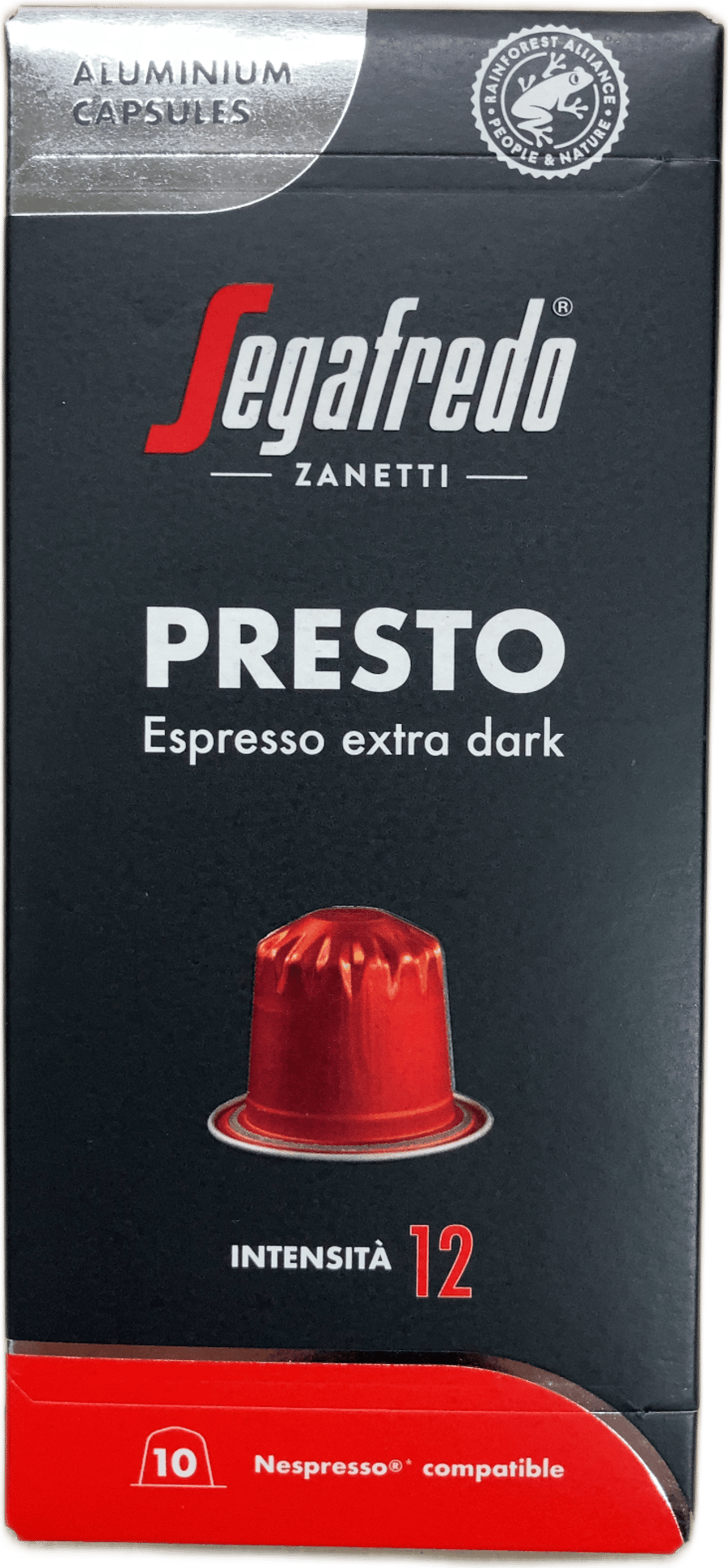 Segafredo Zanetti Presto Espresso sérlega dökkt 50 g