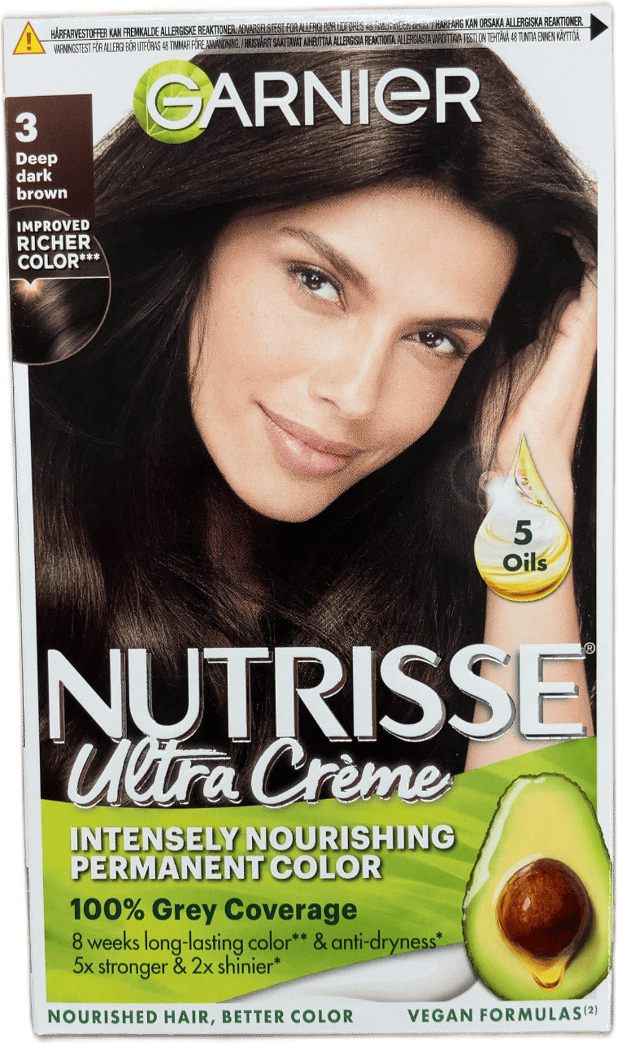 Garnier Nutrisse Ultra Crème 3 Djúpur dökkbrúnn