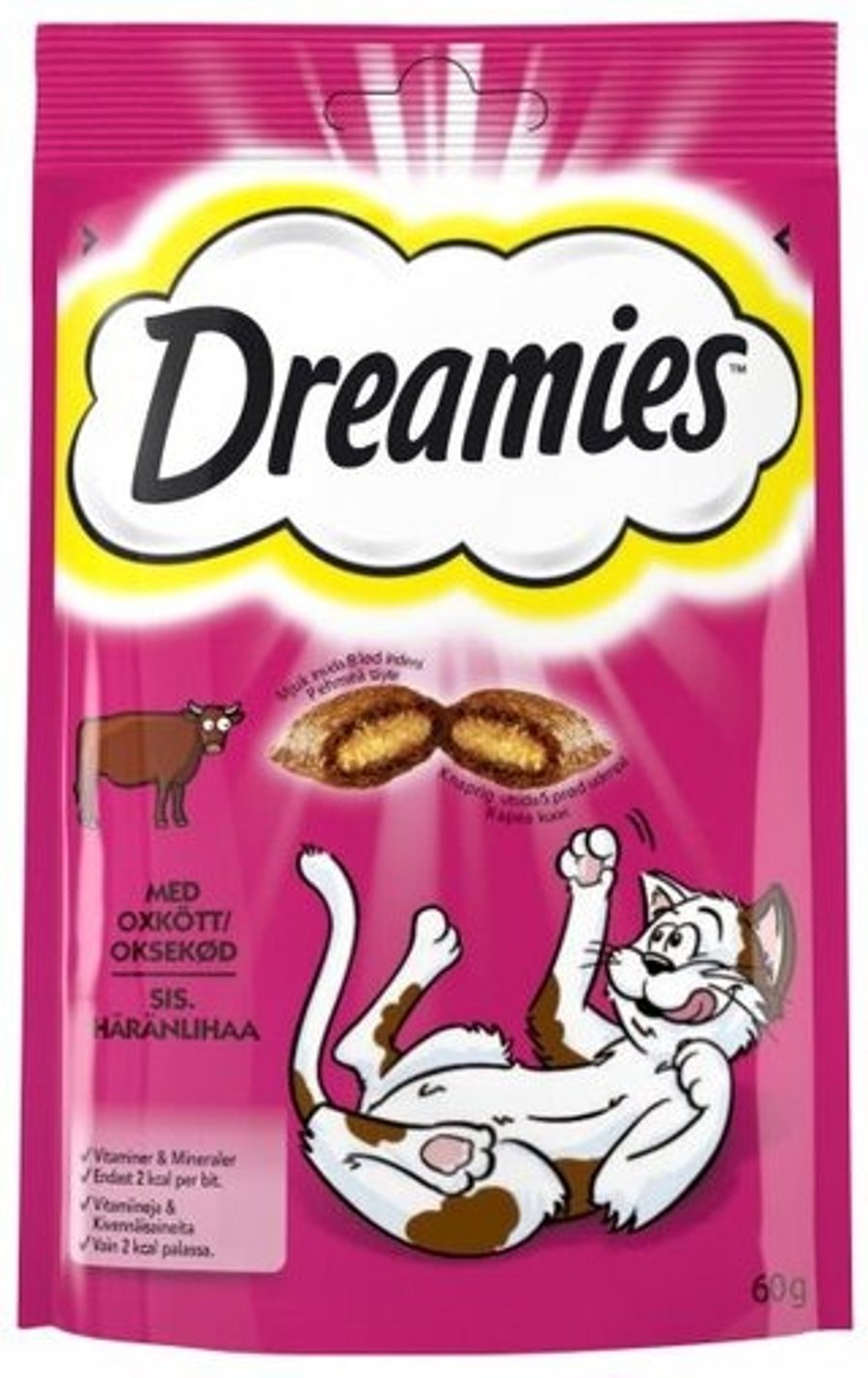 Dreamies kattanammi með nautakjöti 60 g