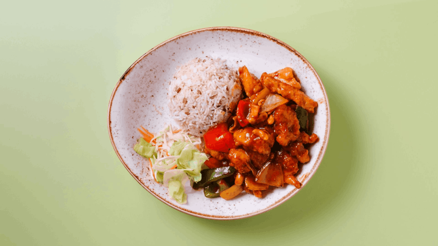 Kjöt með kasjúhnetum í Thai stíl