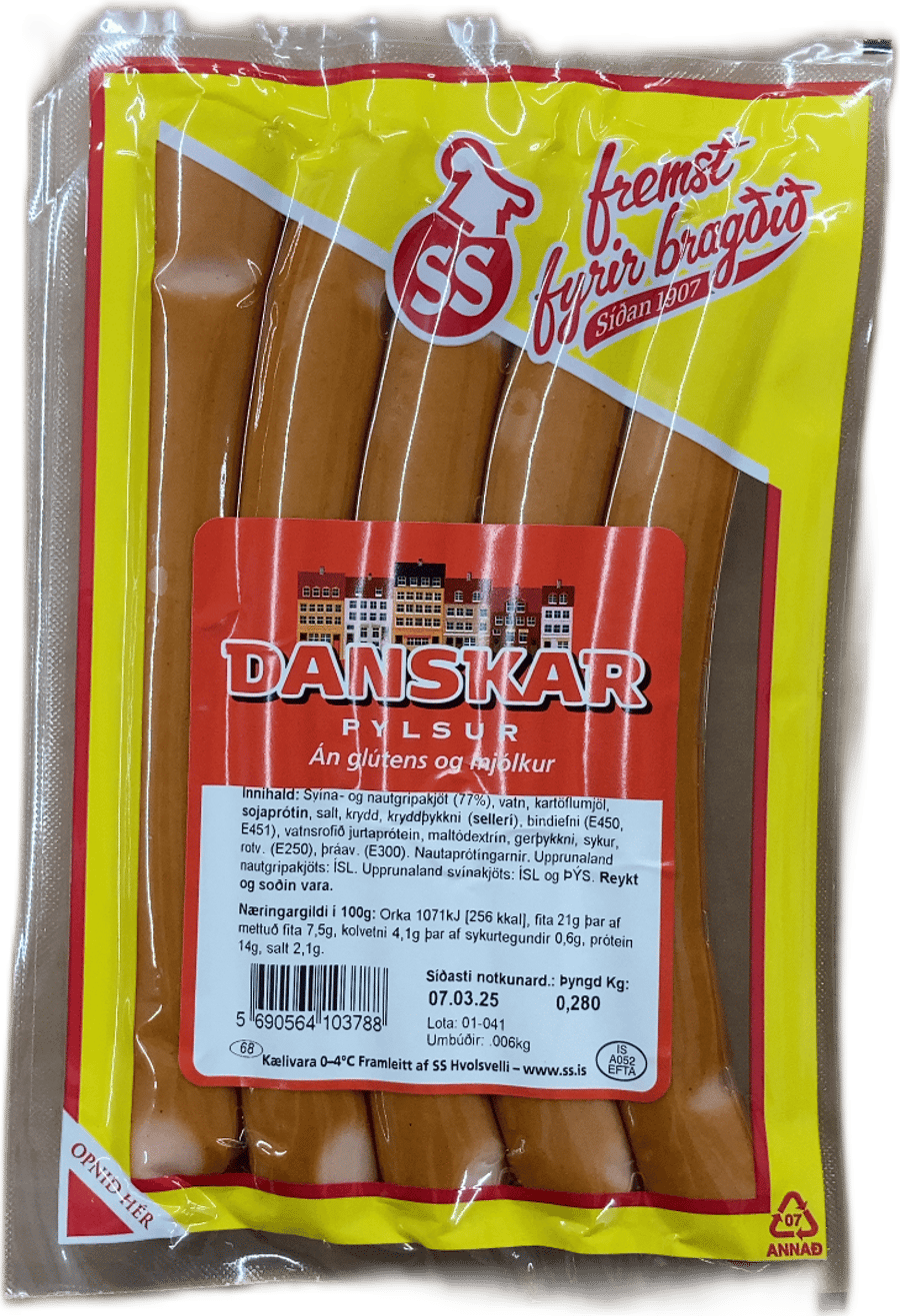 SS Danskar Pylsur 280 g