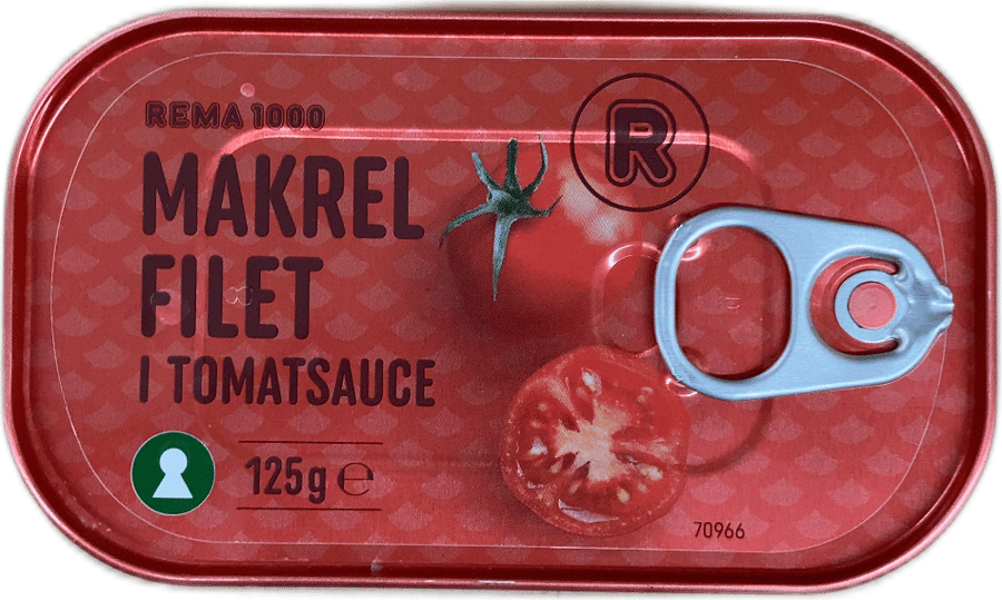REMA 1000 Makrílflök í tómatsósu 125 g