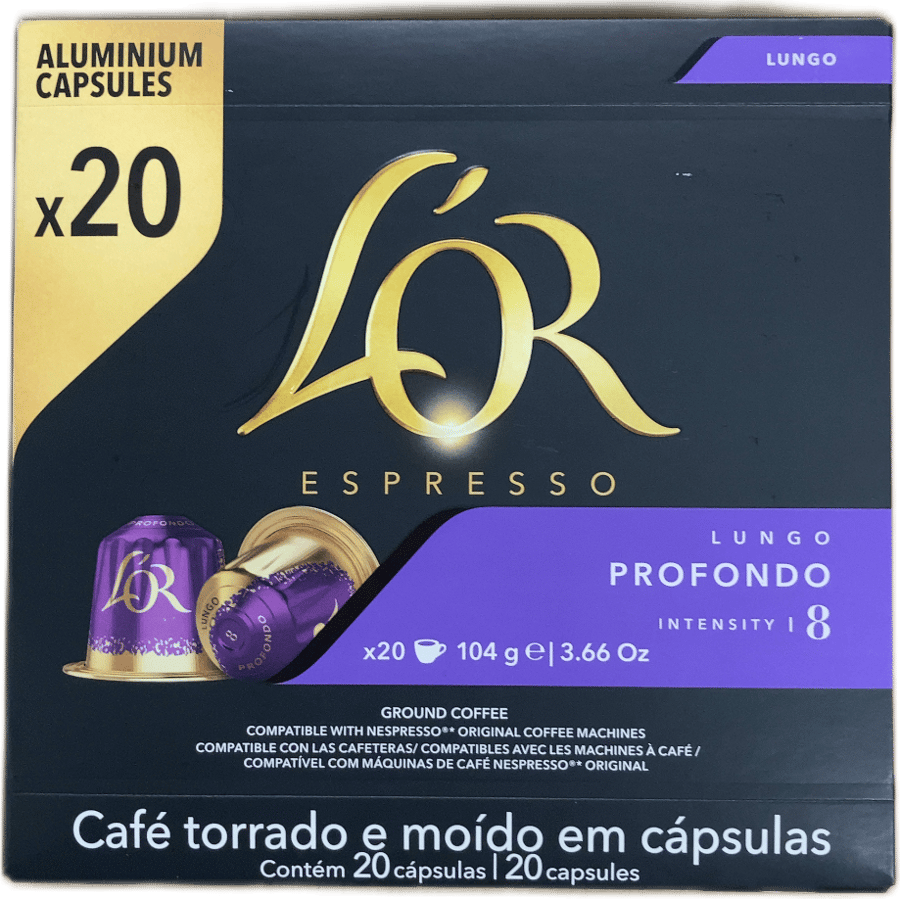 L'Or Espresso Lungo Profondo kaffihylki 104 g