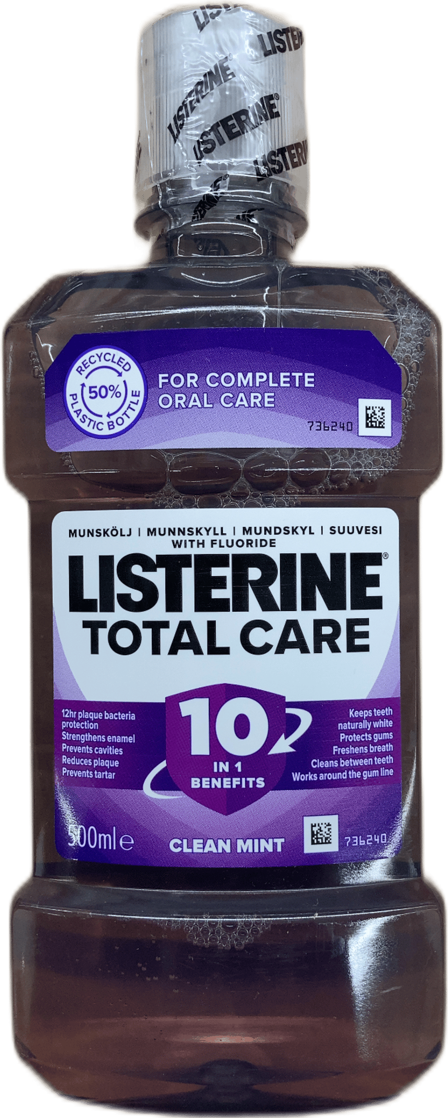 Listerine heildarumhirða, fersk mynta 500 ml