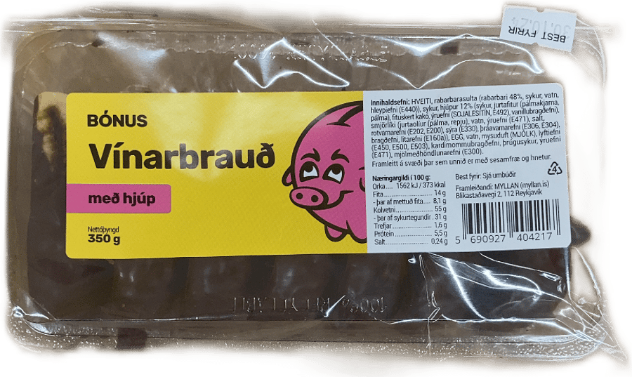Bónus Vínarbrauð með hjúp 350 g