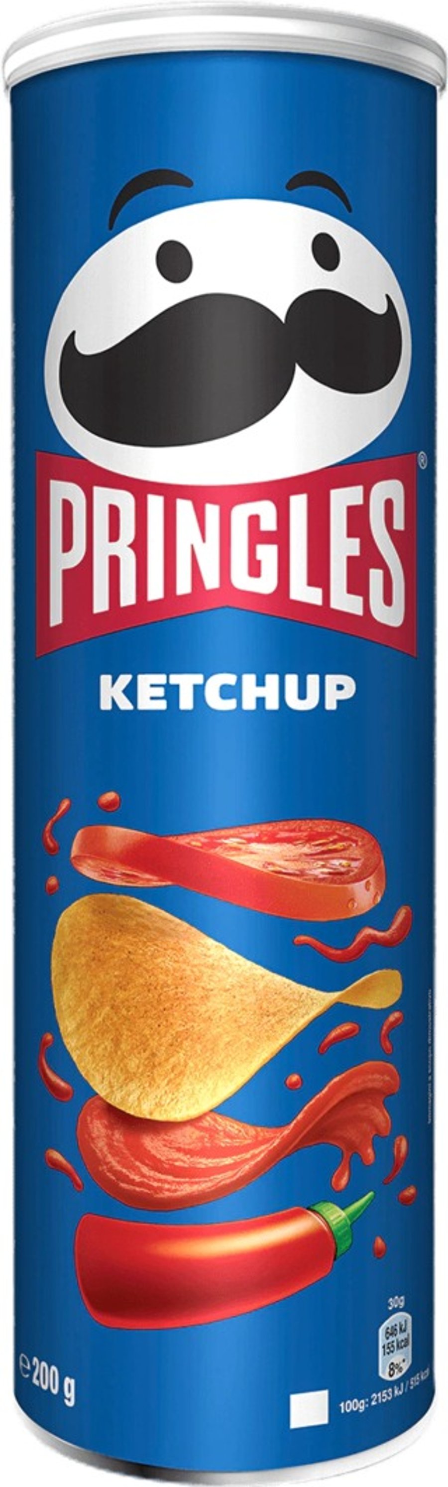 Pringles snakk með tómatsósubragði 165 g