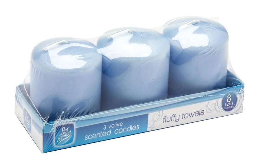 Pan Aroma Votive kerti - Fluffy Towel 3 stk
