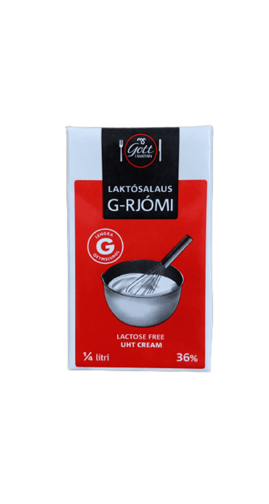 Gott Laktósalaus G-rjómi 36% 250 ml