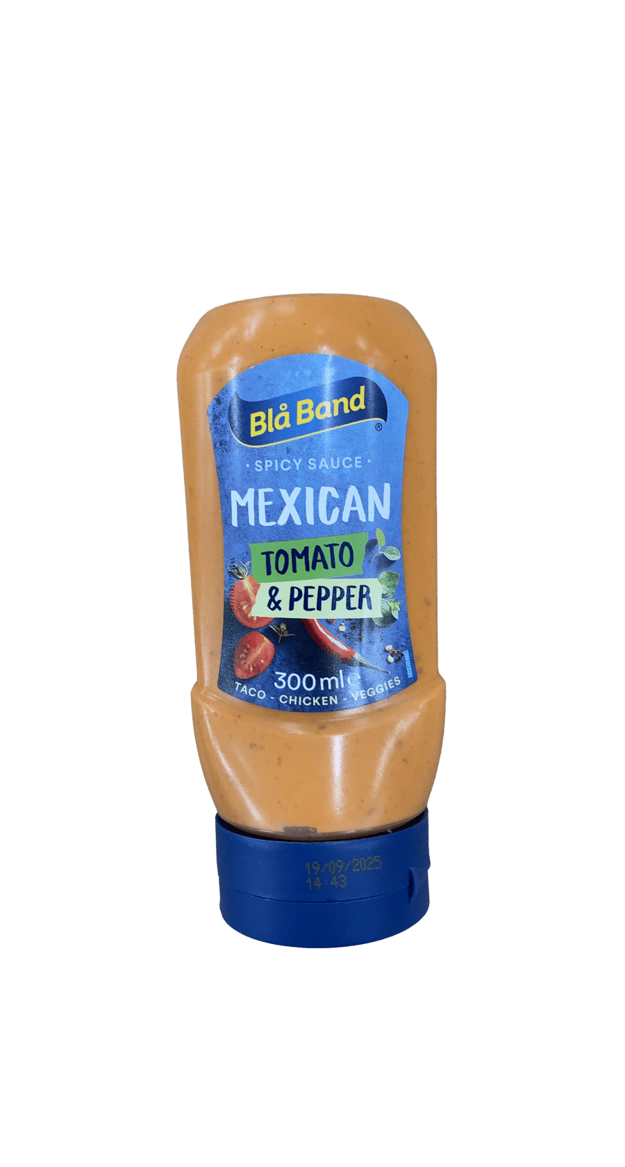 Blå Band mexíkósk sterk tómata- og paprikusósa 300 ml