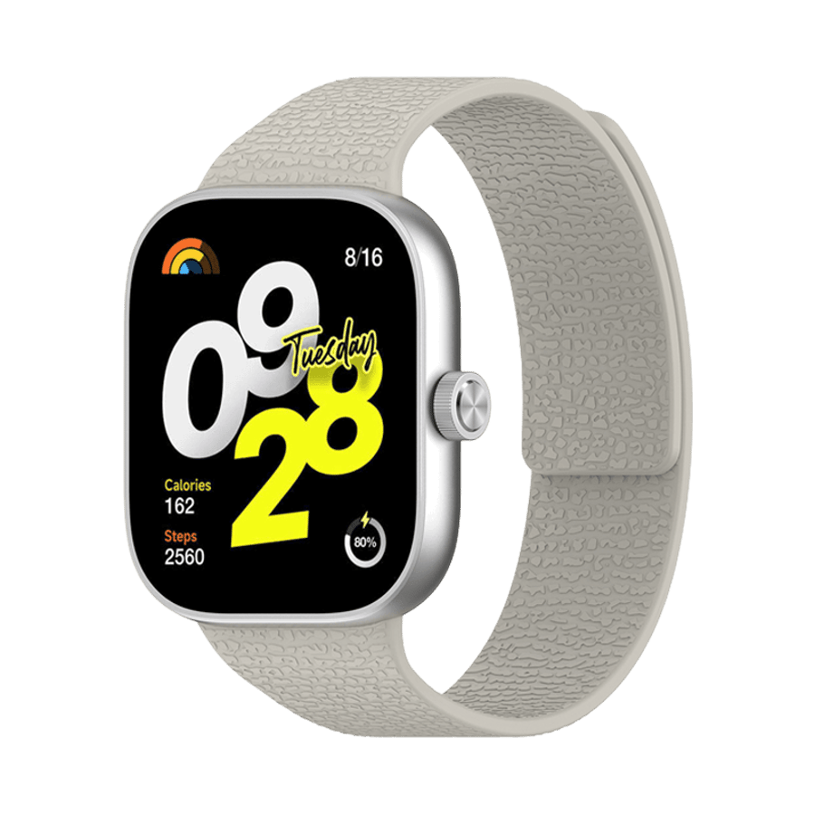 Xiaomi Smart Band 8/9/10 Pro - Redmi Watch 4/5/6 (W016) - Grá sílikon ól m. segli