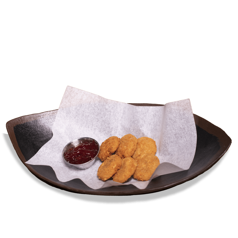 Djúpsteiktur Camembert ostur m/ rifsberjahlaupi (M)(G)