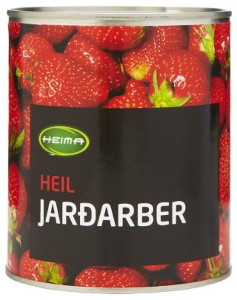 Heima jarðarber í dós 820 g