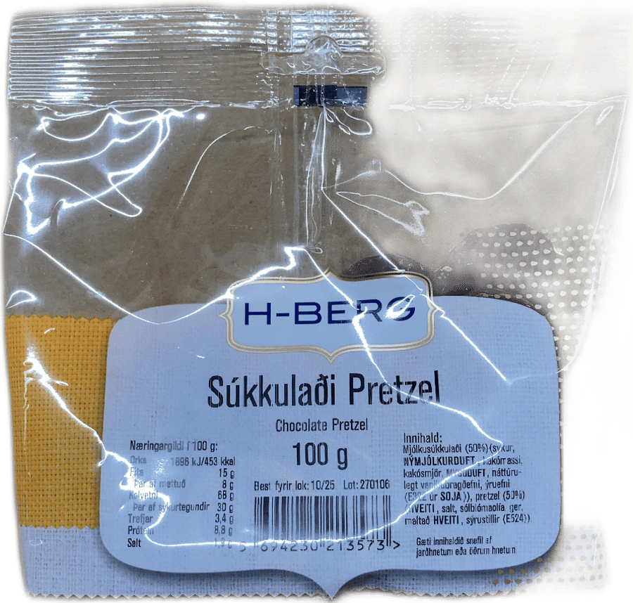 H-Berg Súkkulaði Pretzel 100 g