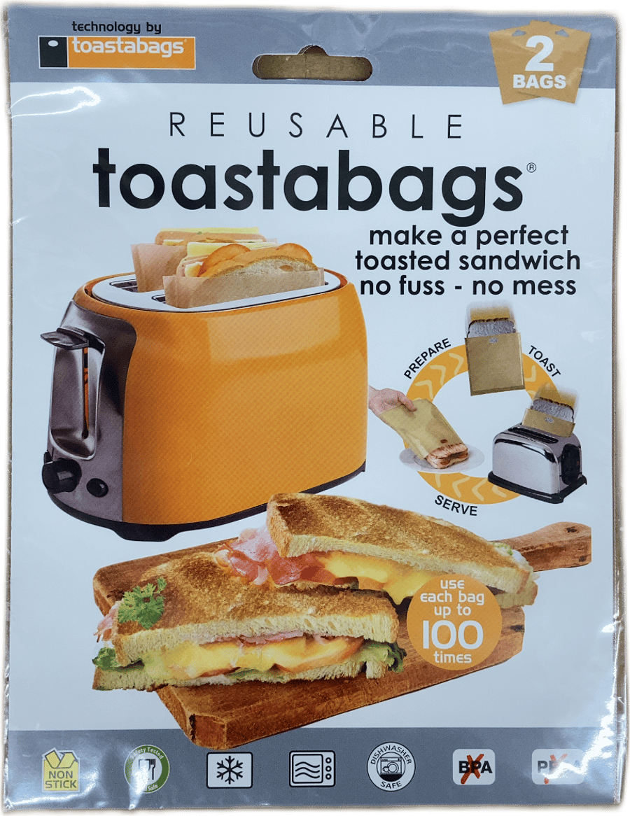 Toastabags endurnýtanlegir brauðristarpokar 2 stk