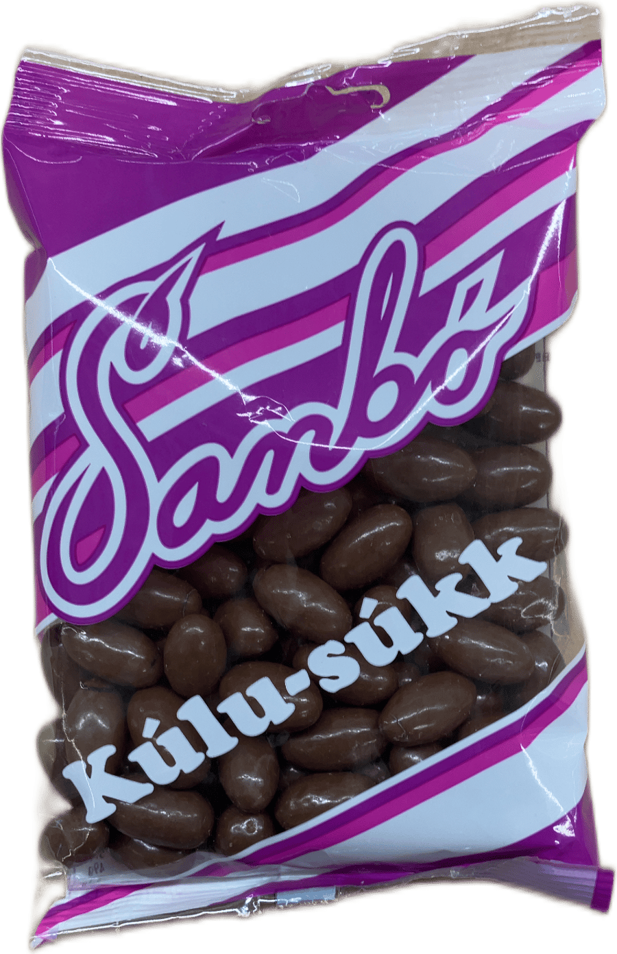 Sanbo Kúlu-súkk Mjólkursúkkulaði með lakkrísbitum 300 g