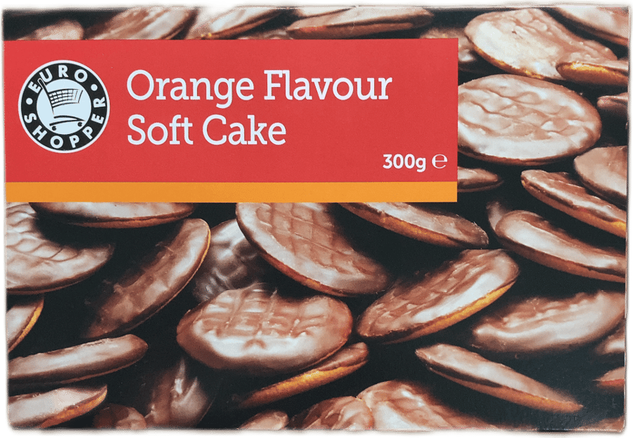 Euro Shopper mjúk kaka með appelsínubragði 300 g