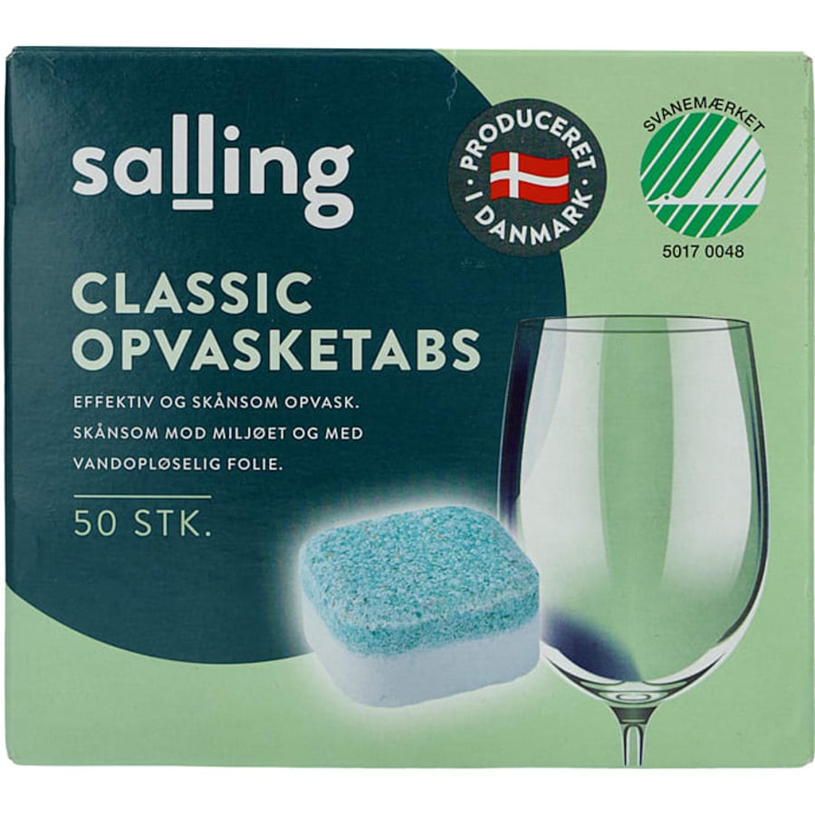 Salling Classic uppþvottavélatöflur 50 stk.