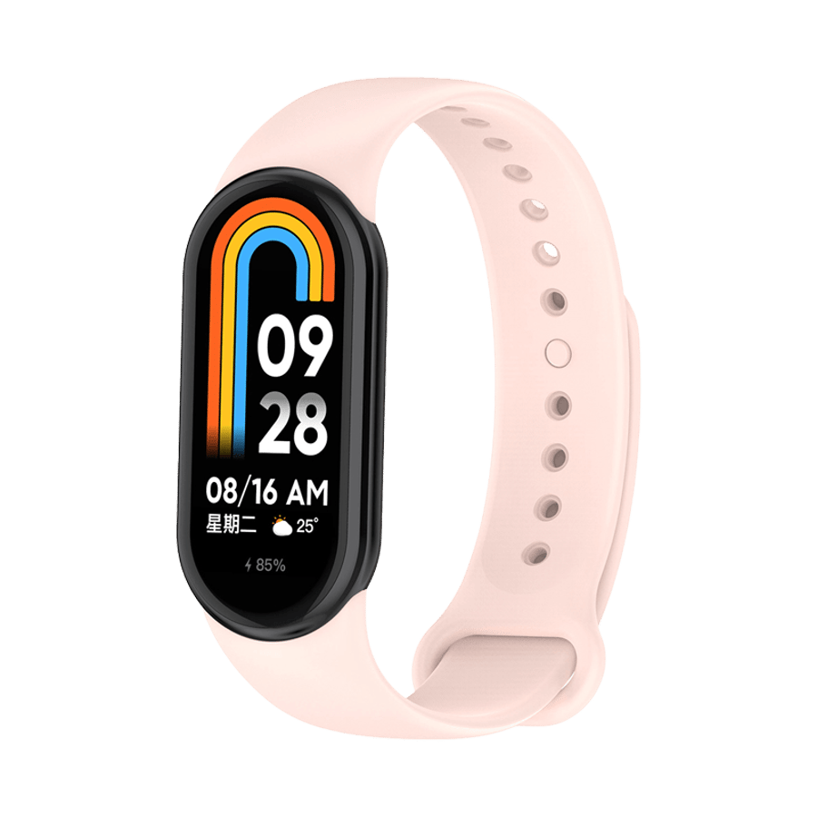 Xiaomi Smart Band 8/9/10 (W014) - Bleik sílikon ól