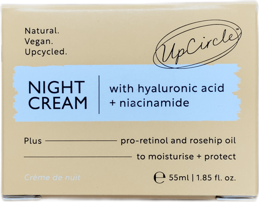 UpCircle næturkrem með hýalúrónsýru + níasínamíði 55 ml