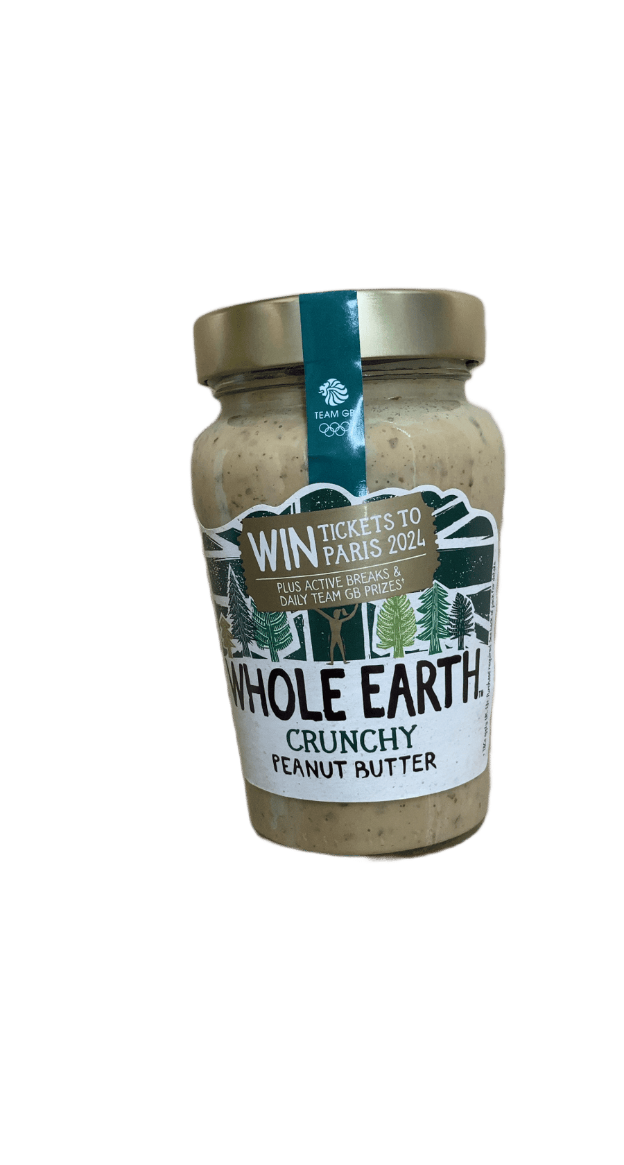 Whole Earth gróft hnetusmjör án viðbætts sykurs 340 g