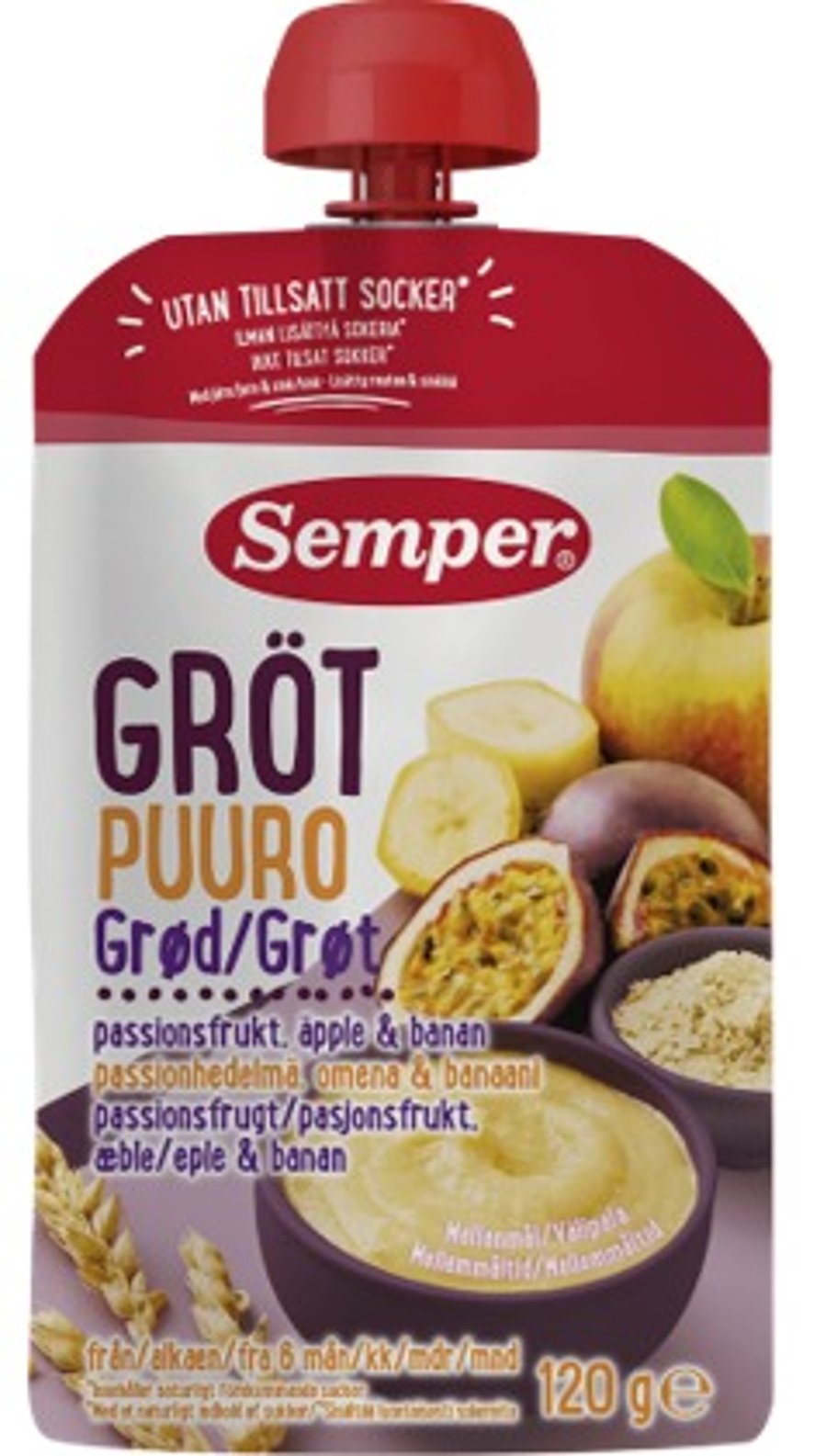 Semper grautur í skvísu með ástríðuávexti 120 g