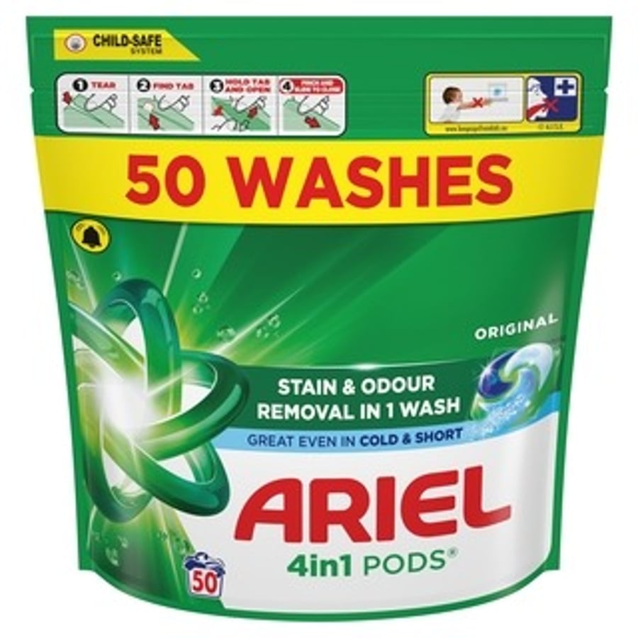 Ariel Original þvottaefnispúðar 50 stk.