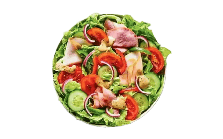 Salat - Kalkúnn og skinka
