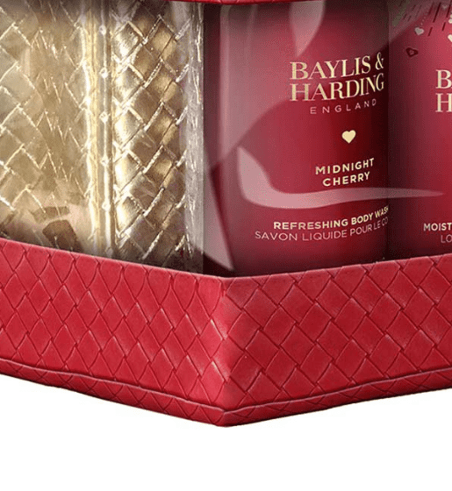 Baylis & Harding Midnight Cherry Luxury Snyrtitaska og gjafasett