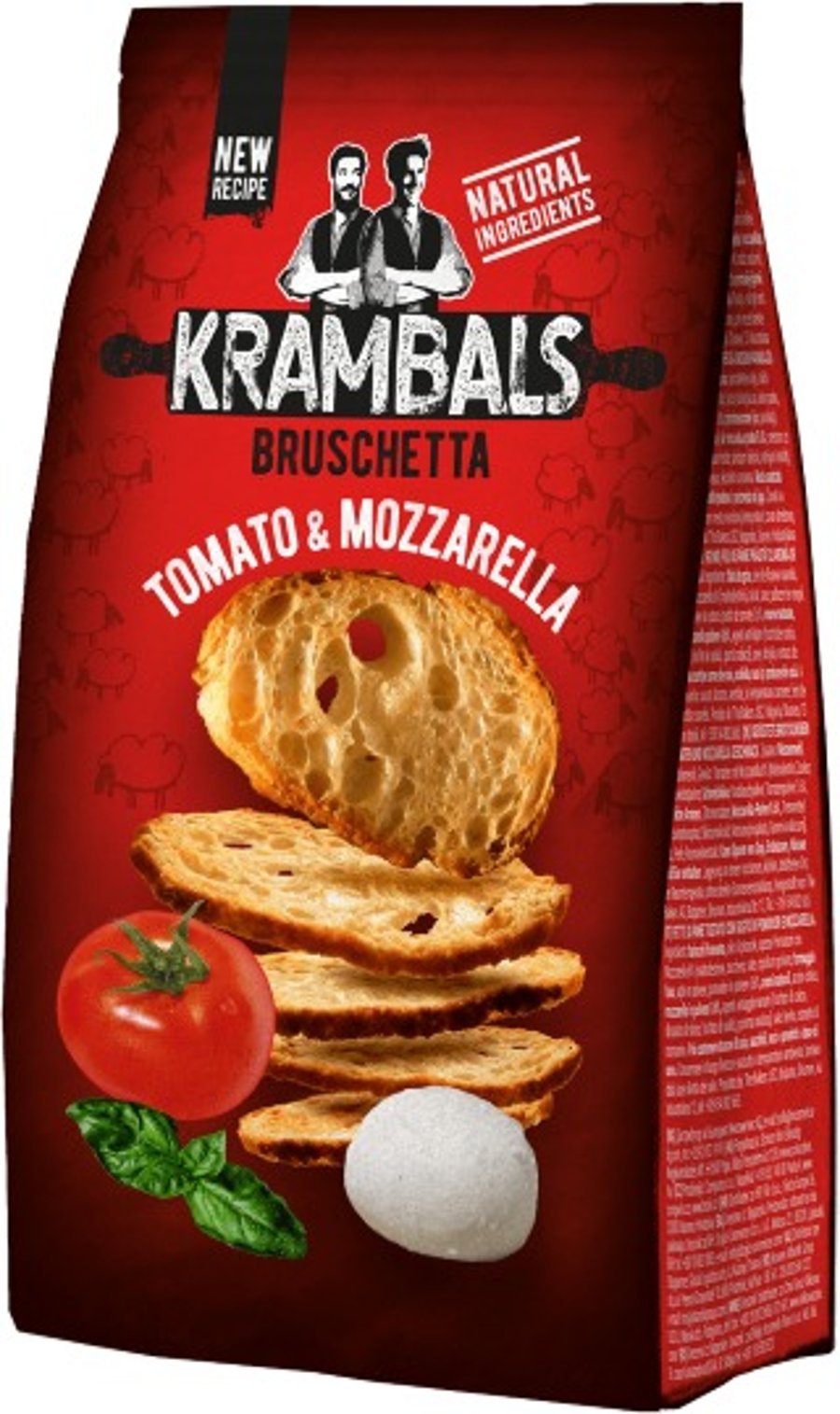 Krambals bruschetta með tómat og mozzarella 70 g