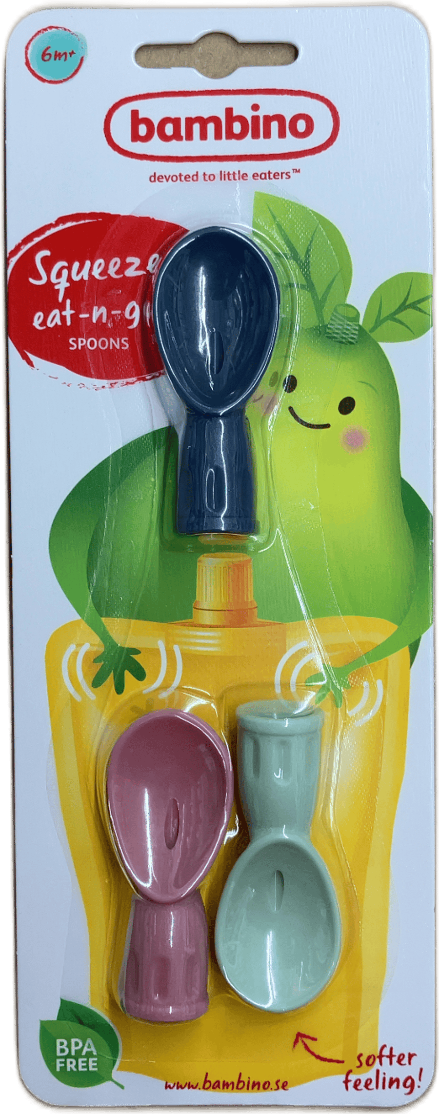 Bambino Squeeze Eat-n-go skeiðar 2 stk