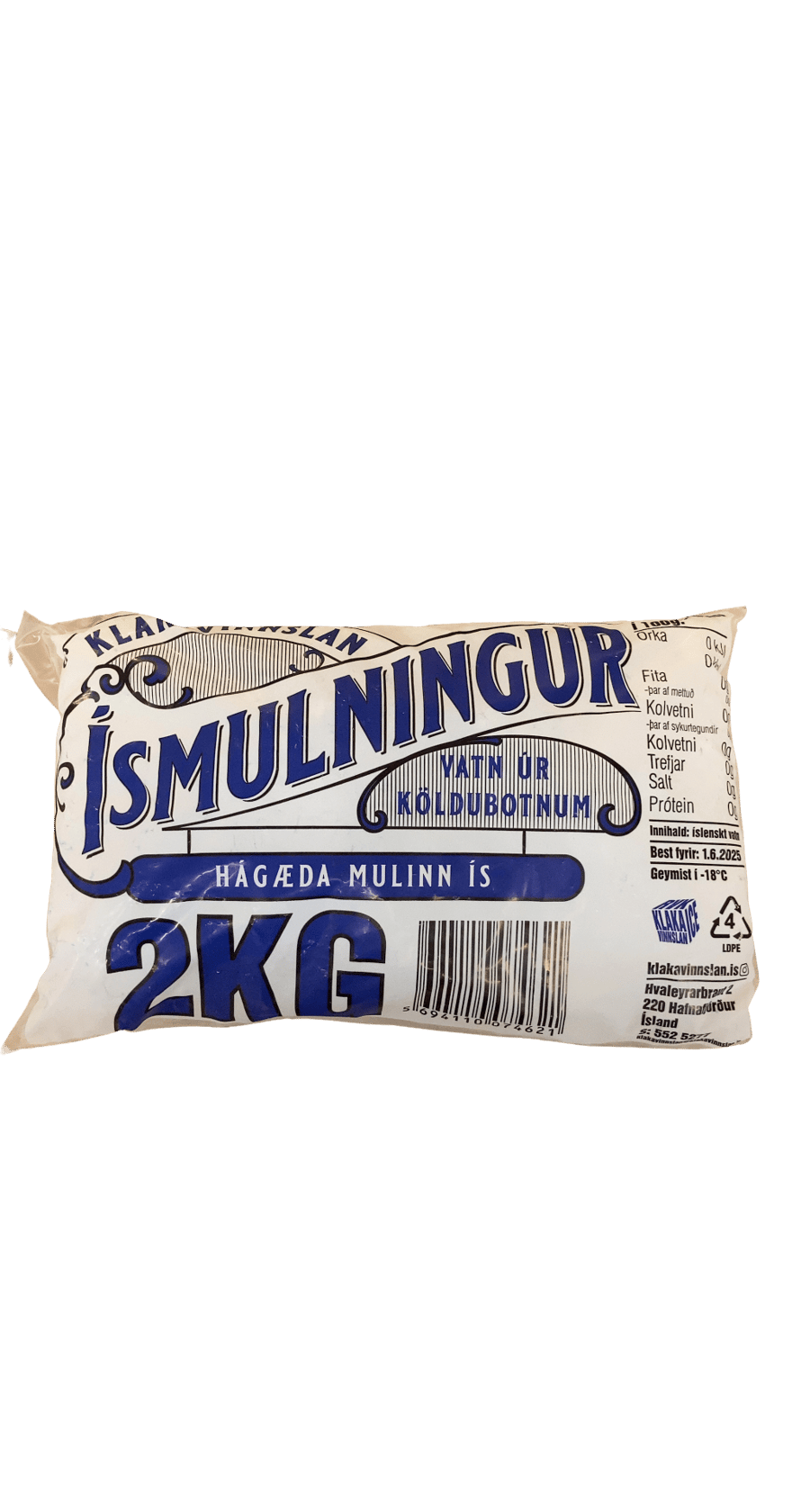 Klakavinnslan Ísmulningur 2 kg