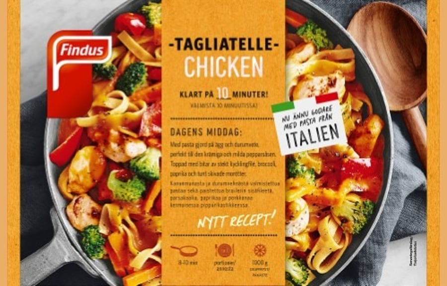 Findus tagliatelle með kjúklingi 1 kg