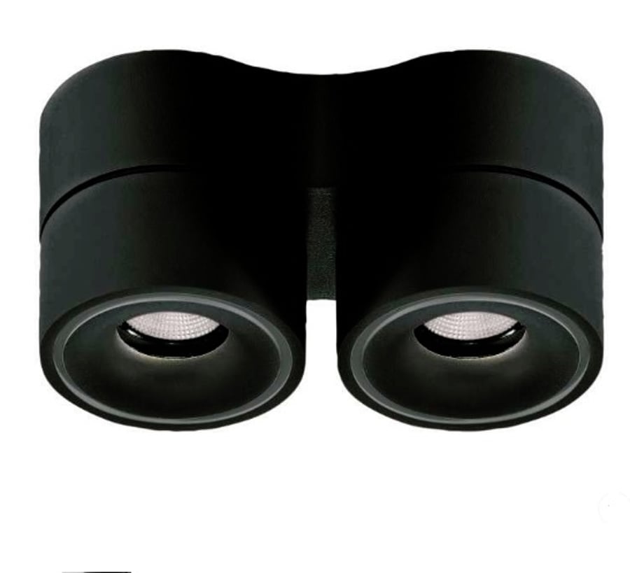 CLIPPO DUO SPOT CEILING LIGHT/WALL BLACK