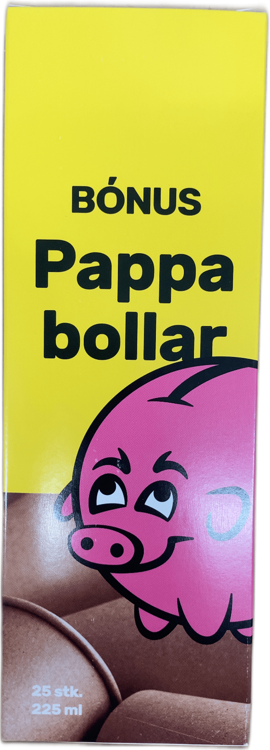 Bónus pappabollar 25 stk 225 ml