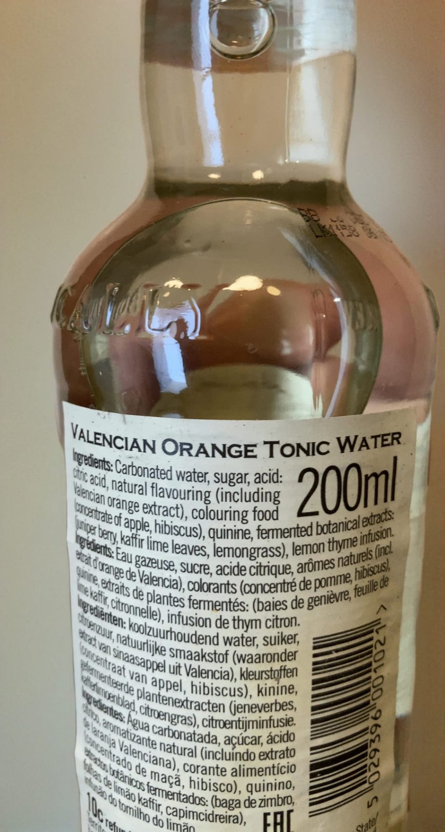 Valencian Orange Tonic Water