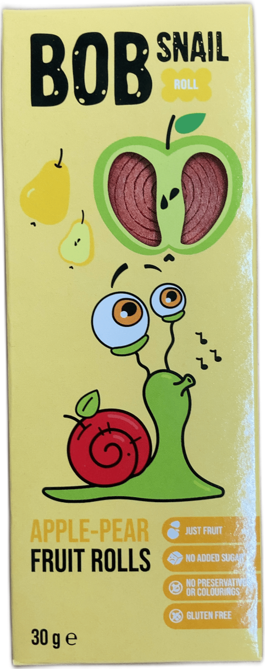 Bob Snail epla- og peruvaxtarrúllur 30 g
