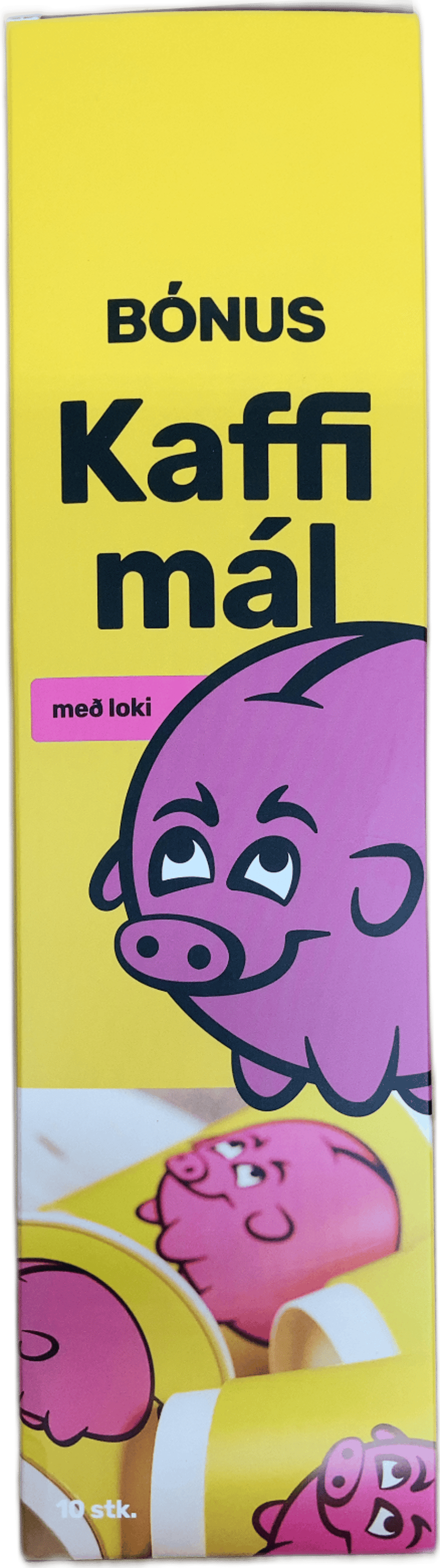 Bónus Kaffimál með loki 10 stk