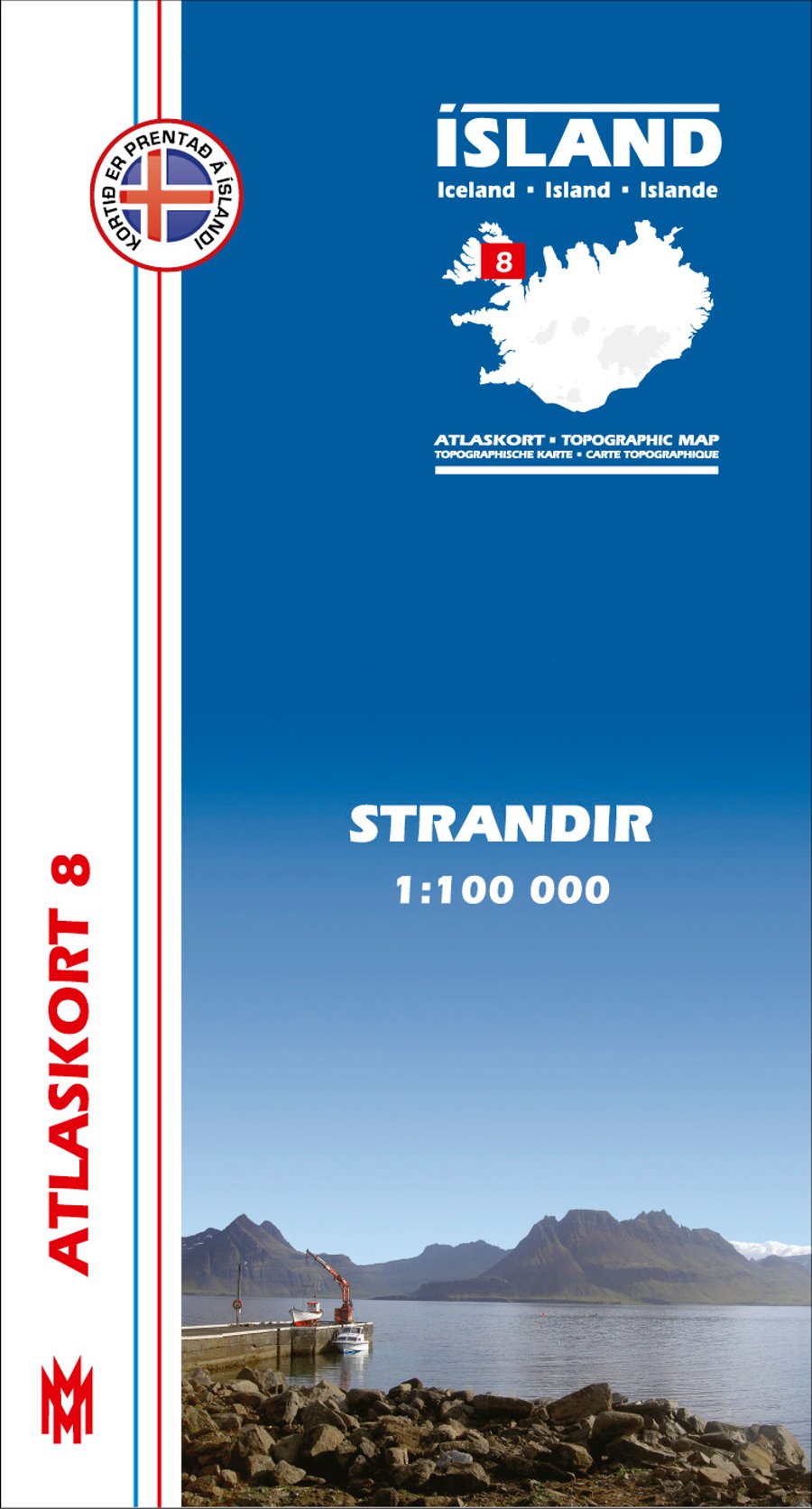 Strandir 1:100 000 - Atlaskort 8